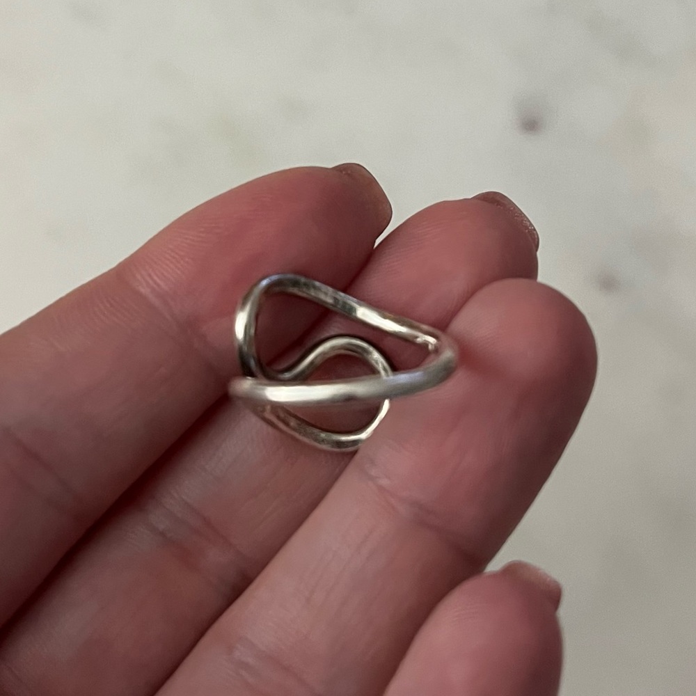Sterling Silver 925 Wave Ring - image 4